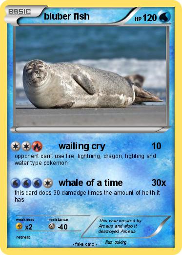 Pokemon bluber fish