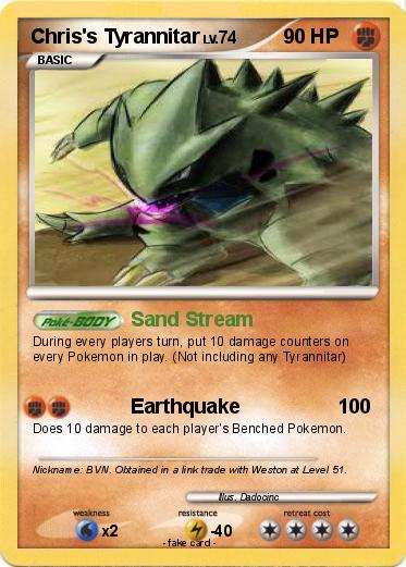 Pokemon Chris's Tyrannitar