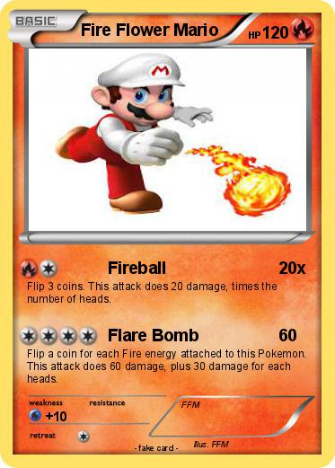 Pokemon Fire Flower Mario