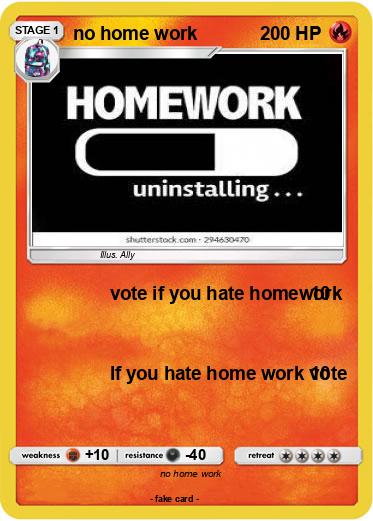 Pokemon no home work