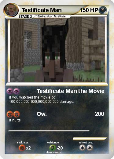 Pokemon Testificate Man
