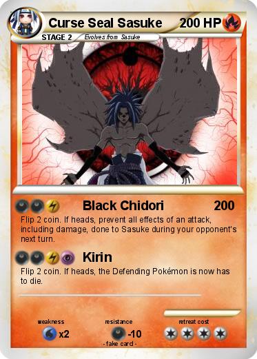Pokemon Curse Seal Sasuke