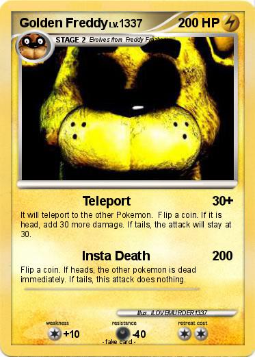 Pokemon Golden Freddy