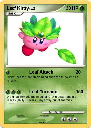 Pokemon Leaf Kirby