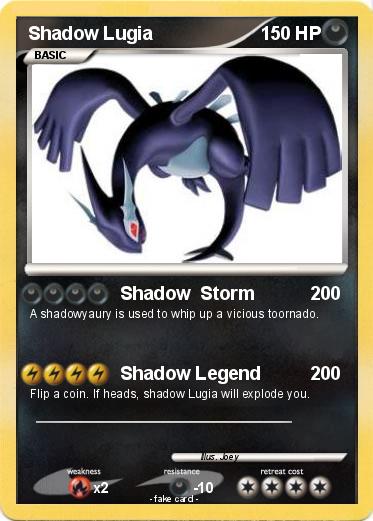 Pokemon Shadow Lugia