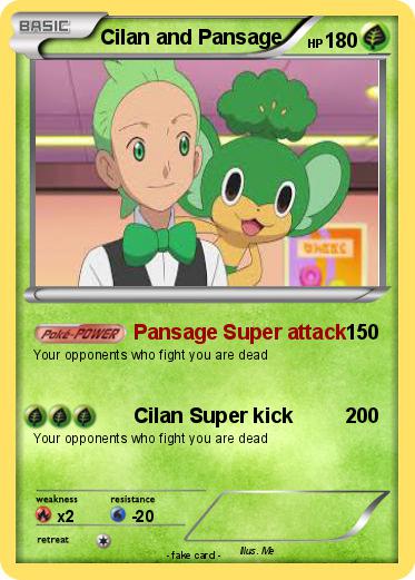 Pokemon Cilan and Pansage