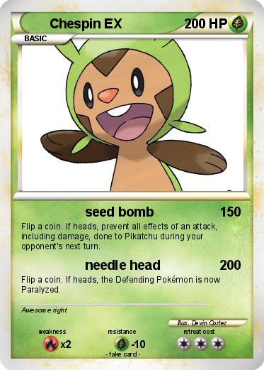 Pokemon Chespin EX