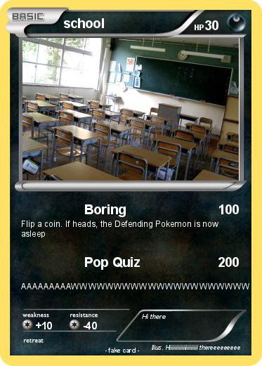 Pokemon school