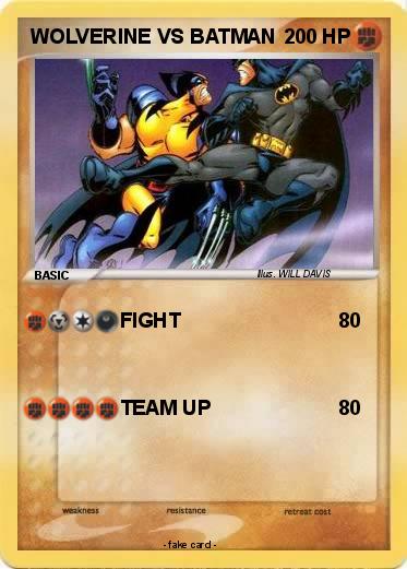 Pokemon WOLVERINE VS BATMAN