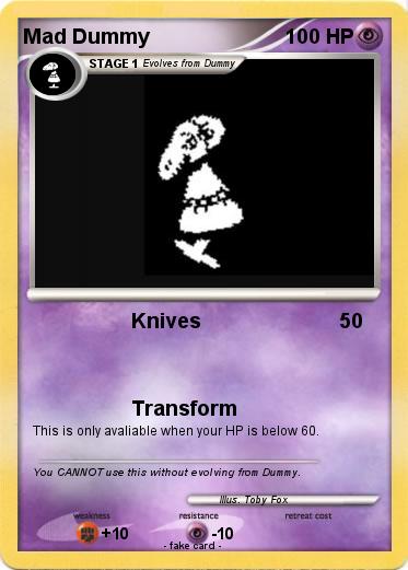 Pokemon Mad Dummy