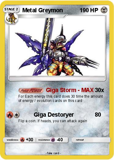 Pokemon Metal Greymon