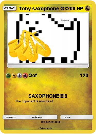Pokemon Toby saxophone GX