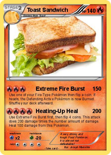 Pokemon Toast Sandwich