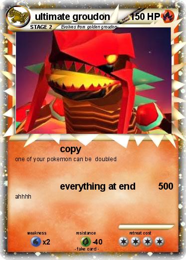 Pokemon ultimate groudon