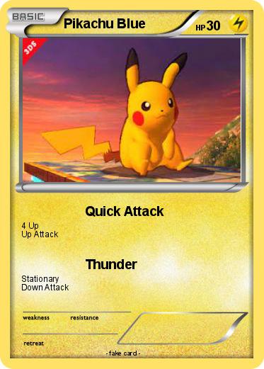 Pokemon Pikachu Blue