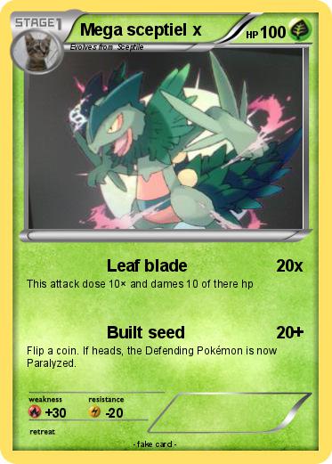 Pokemon Mega sceptiel x