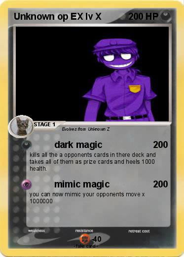 Pokemon Unknown op EX lv X