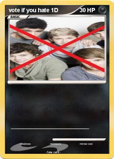 Pokemon vote if you hate 1D