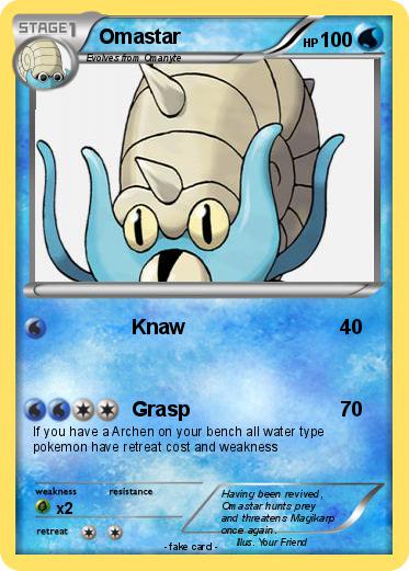 Pokemon Omastar