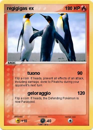 Pokemon regigigas ex