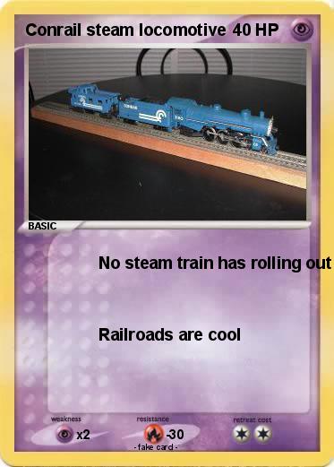 Pokemon Conrail steam locomotive