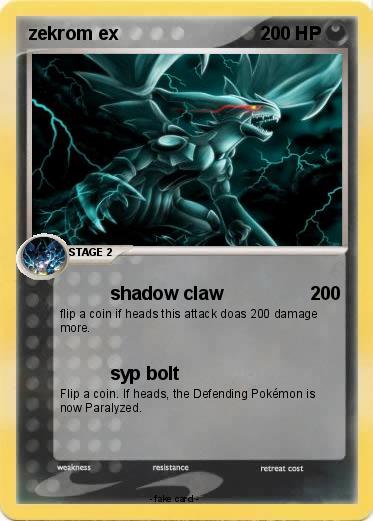 Pokemon zekrom ex
