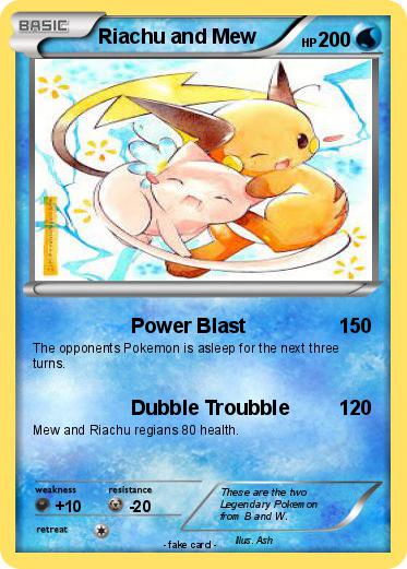 Pokemon Riachu and Mew