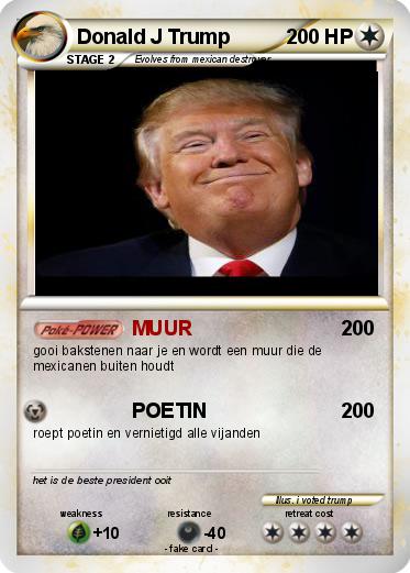 Pokemon Donald J Trump
