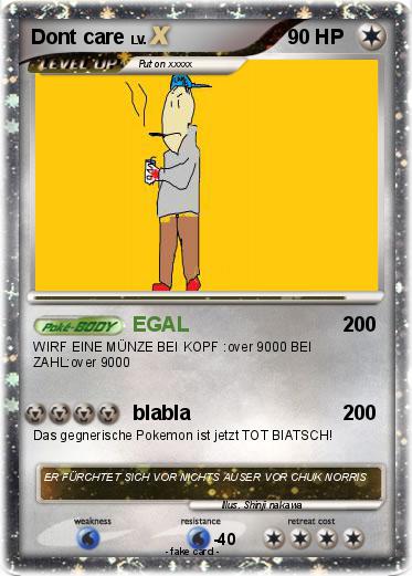 Pokemon Dont care
