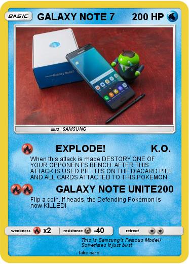 Pokemon GALAXY NOTE 7