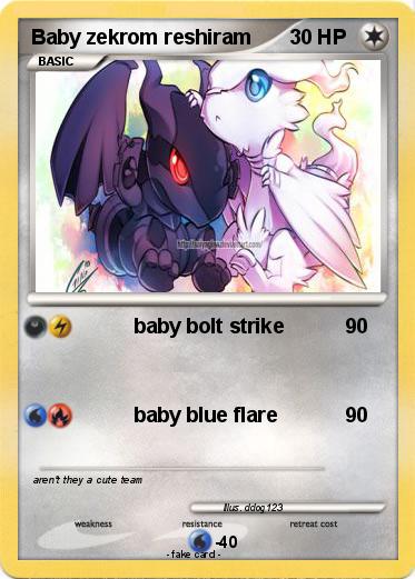 Pokemon Baby zekrom reshiram