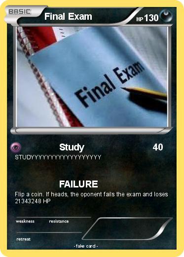Pokemon Final Exam