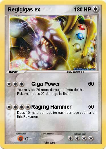 Pokemon Regigigas ex