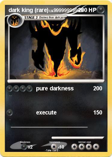 Pokemon dark king (rare)