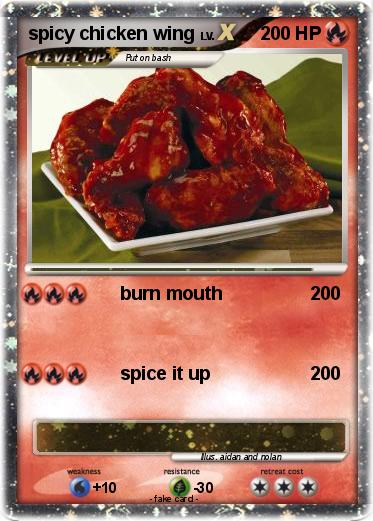 Pokemon spicy chicken wing