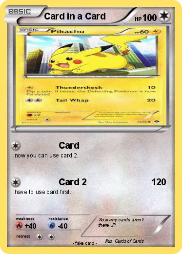 Pokemon Card in a Card