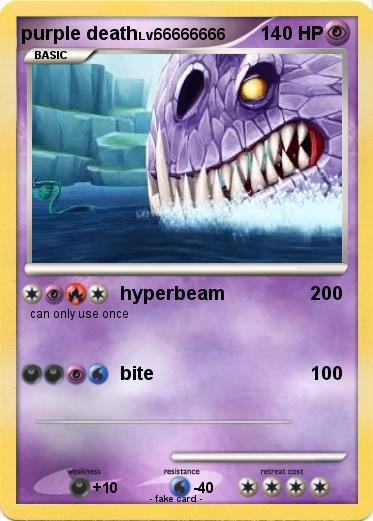 Pokemon purple death