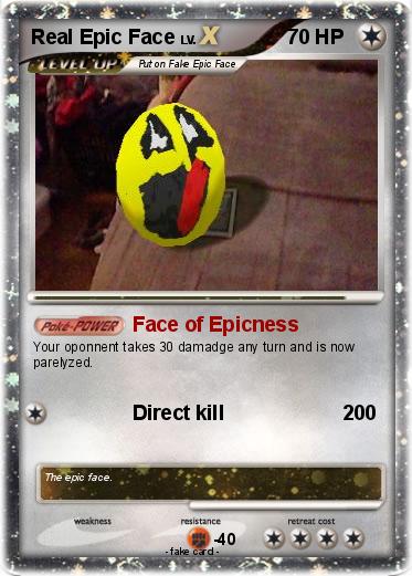Pokemon Real Epic Face
