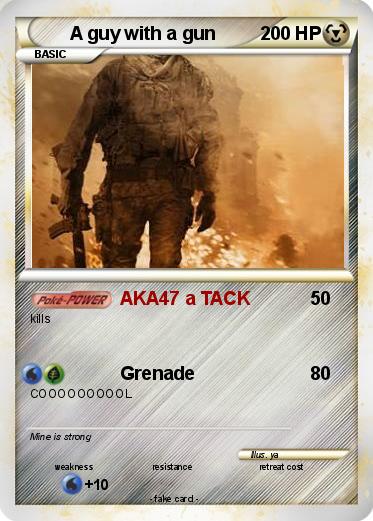Pokemon A guy with a gun