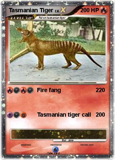 Pokemon Tasmanian Tiger