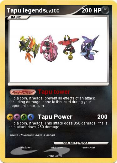 Pokemon Tapu legends