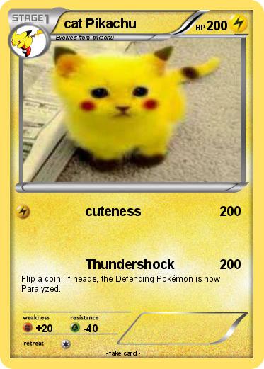 Pokemon cat Pikachu