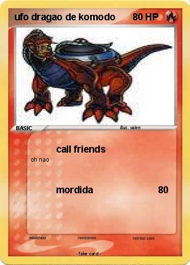 Pokemon ufo dragao de komodo