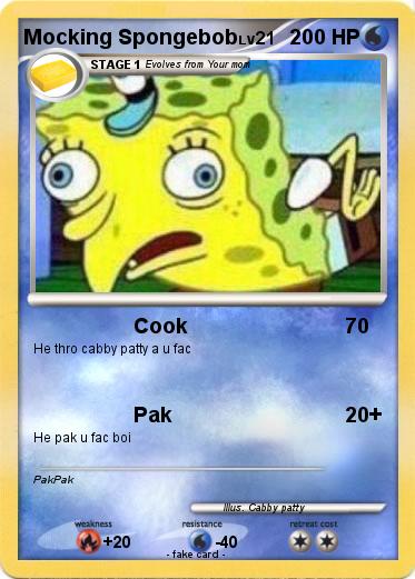 Pokemon Mocking Spongebob