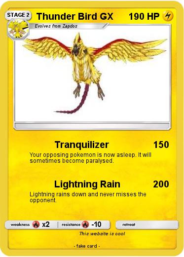Pokemon Thunder Bird GX