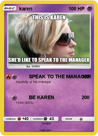 Pokemon karen