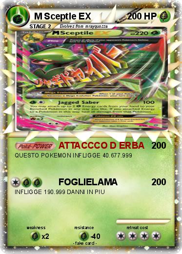 Pokemon M Sceptle EX