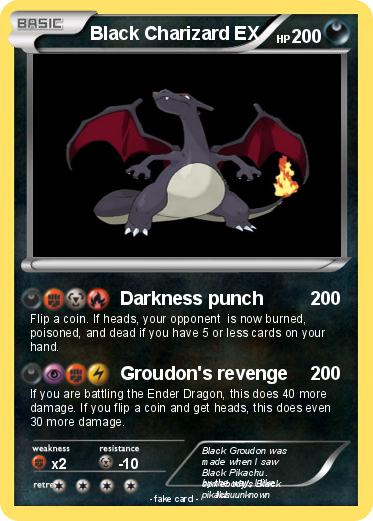 Pokemon Black Charizard EX
