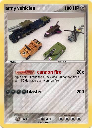 Pokemon army vehicles