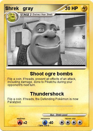 Pokemon Shrek   gray